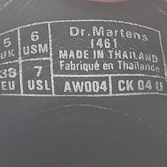 Dr. Marten Docs 1461 Leopard Women's Black Leather Oxford Loafer Shoes US Size 7 - Picture 8 of 8